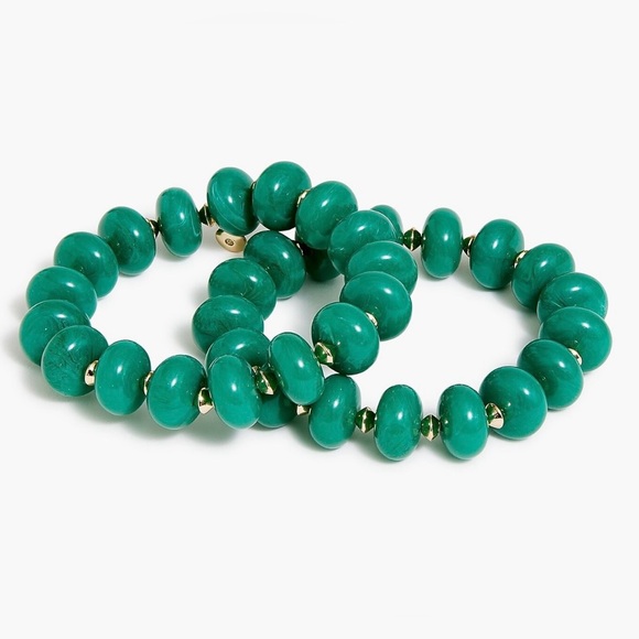J. Crew Jewelry - J. Crew Chunky Bead Stretch Bracelet Set